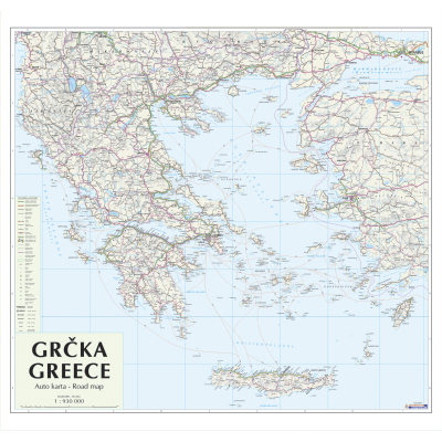 grcka auto mapa GRCKA AUTO   Zidna karta grcka auto mapa